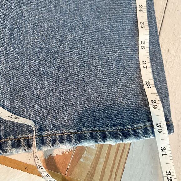 VIGOSS High Waisted Split Hem Straight Ace Jeans Medium Wash Size 30 - Picture 12 of 14